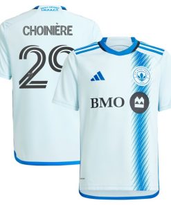 Mathieu Choini¨¨re CF Montreal adidas Youth 2024 La Main Replica Player Jersey?¨C Light Blue
