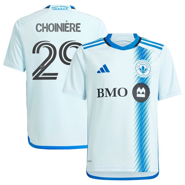 Mathieu Choini¨¨re CF Montreal adidas Youth 2024 La Main Replica Player Jersey?¨C Light Blue