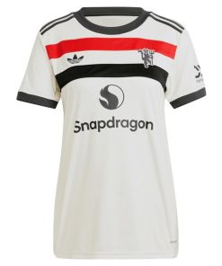 Alternative view of Manchester United adidas Originals Women's 2024/25 Third Replica Jersey - Cream