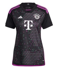 Alternative view of Bayern Munich adidas Women's 2023/24 Away Replica Custom Jersey - Black
