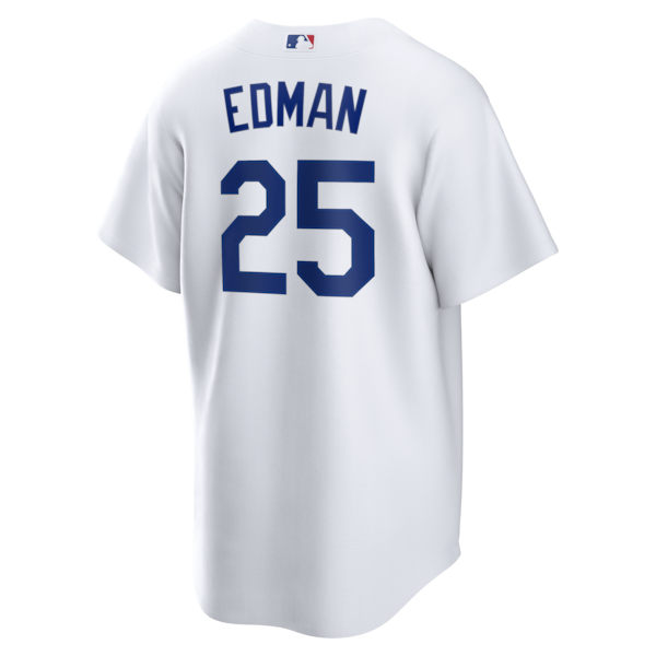 Tommy Edman Los Angeles Dodgers Nike Home Replica Jersey - White - Image 3