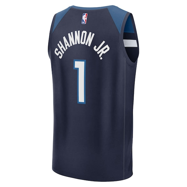 Terrence Shannon Jr. Minnesota Timberwolves Fast Break Replica Jersey - Navy - Icon Edition - Image 3