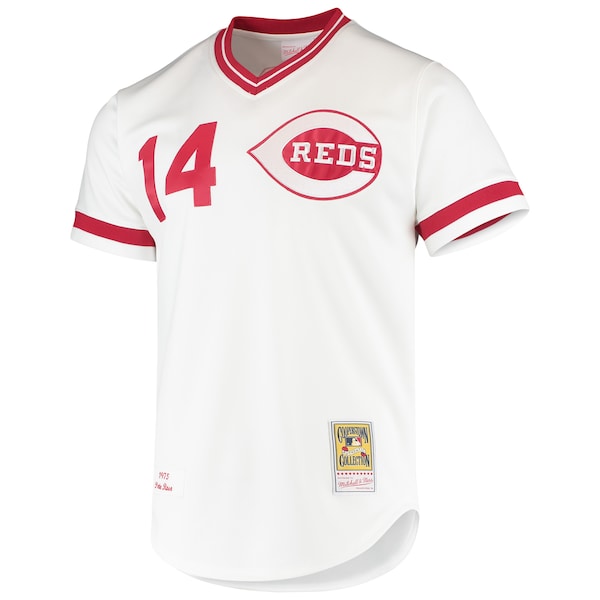 Pete Rose Cincinnati Reds Cooperstown Collection Authentic Jersey - White - Image 2