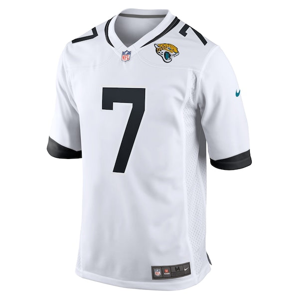 Byron Leftwich Jacksonville Jaguars Nike Retired Player Game Jersey - White/Teal - Image 3
