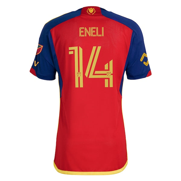 Emeka Eneli Real Salt Lake adidas 2024 Peak Utah Authentic Player Jersey - Red - Image 3