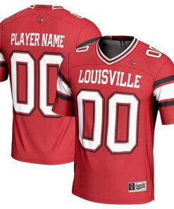 Alternative view of Louisville Cardinals GameDay Greats NIL Pick-A-Player Football Jersey - Red/White/Black
