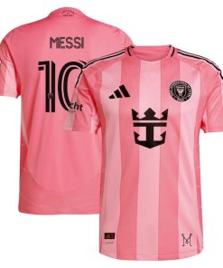 Lionel Messi Inter Miami CF adidas 2025 Euforia Authentic Player Jersey - Light Pink
