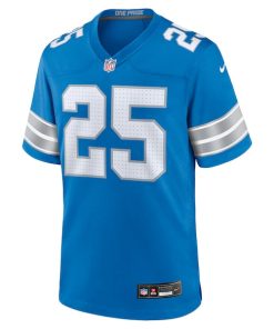 Alternative view of Jamal Adams Detroit Lions Nike Team Game Jersey -  Blue