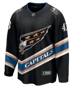 Alternative view of Tom Wilson Washington Capitals  Alternate 50th Anniversary Premier Breakaway Player Jersey - Black
