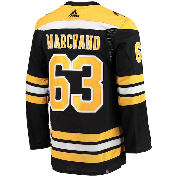 Brad Marchand Boston Bruins adidas Home Primegreen Authentic Pro Player Jersey - Black - Image 3
