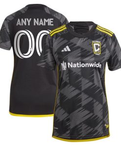 Columbus Crew adidas Women's 2024 VeloCITY Kit Replica Custom Jersey - Black