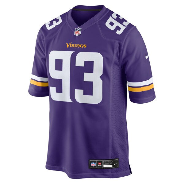 Jonathan Allen Minnesota Vikings Nike Team Game Jersey - Purple - Image 2