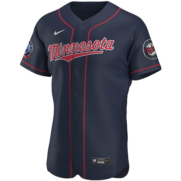 Minnesota Twins Nike 60th Season Alternate Authentic Team Jersey - Navy - Image 2