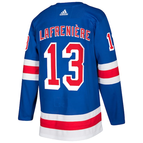Alexis Lafreniere New York Rangers adidas Home Authentic Player Jersey - Blue - Image 3