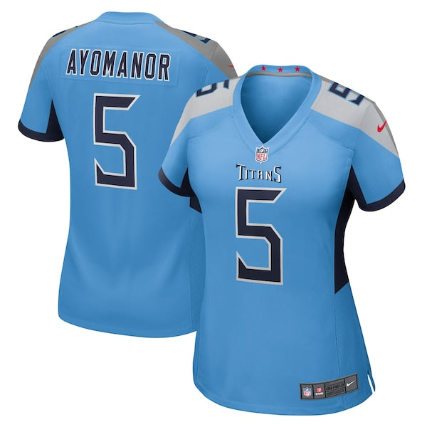 Elic Ayomanor Tennessee Titans Nike Women's Team Game Jersey - Light Blue