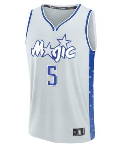 Alternative view of Paolo Banchero Orlando Magic  Youth 2025/26 City Edition Fast Break Jersey - Silver