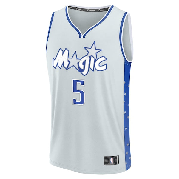 Paolo Banchero Orlando Magic Youth 2025/26 City Edition Fast Break Jersey - Silver - Image 2
