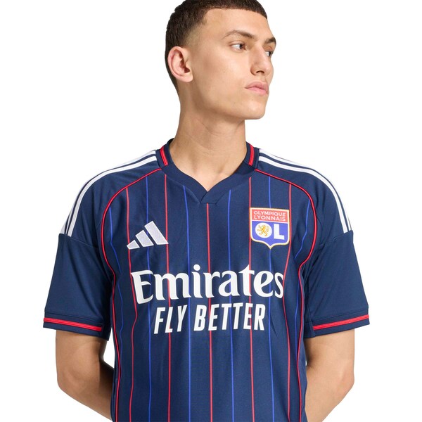 Olympique Lyonnais adidas 2025/26 Away Replica Jersey - Blue/White - Image 11