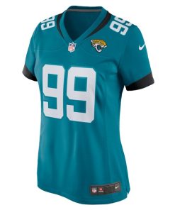 Alternative view of Jeremiah Ledbetter Jacksonville Jaguars Nike Women's Home Game Player Jersey - Teal