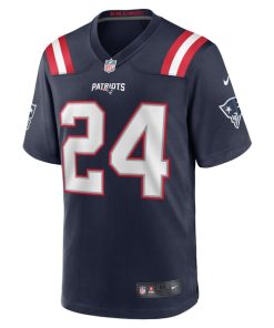 Alternative view of Joshuah Bledsoe New England Patriots Nike Game Player Jersey - Navy