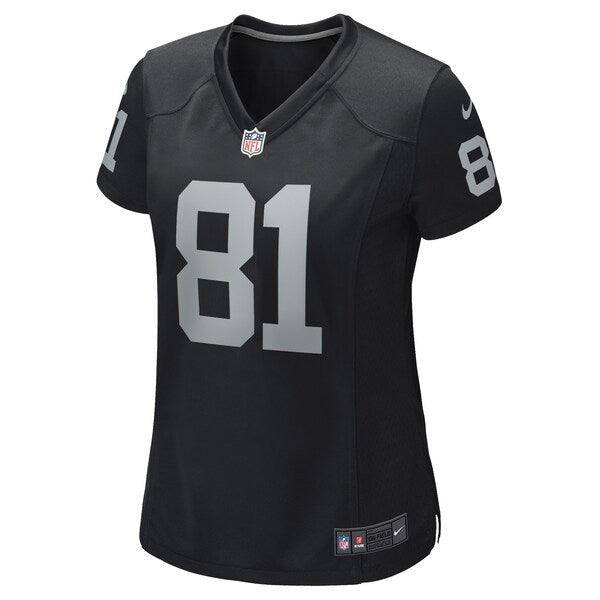 Tim Brown Las Vegas Raiders Nike Women's Game Retired Player Jersey - Black - Image 2