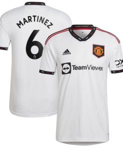 Lisandro Mart¨ªnez Manchester United adidas 2022/23 Away Replica Player Jersey - White