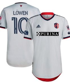 Eduard L?wen St. Louis City SC adidas 2024 The Spirit Kit Authentic Jersey - Gray
