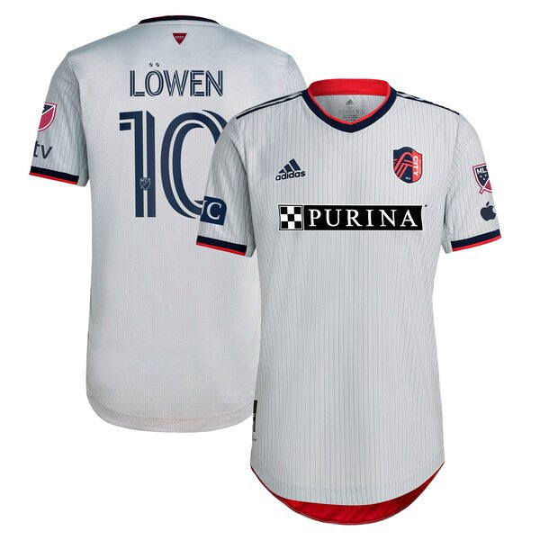 Eduard L?wen St. Louis City SC adidas 2024 The Spirit Kit Authentic Jersey - Gray
