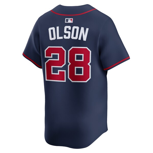 Matt Olson Atlanta Braves Nike Alternate Limited Jersey - Navy/Gray - Image 4