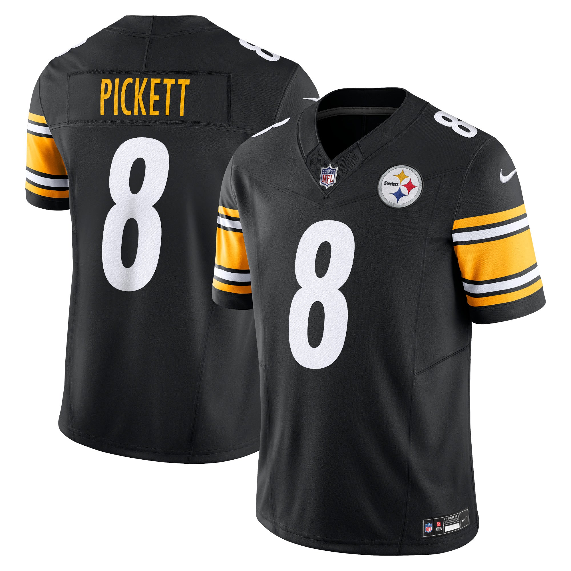 Kenny Pickett Pittsburgh Steelers Nike Vapor F.U.S.E. Limited Jersey - White/Black - Image 5