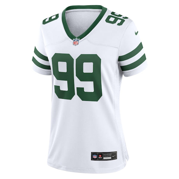 Mark Gastineau New York Jets Nike Women's Legacy Retired Player Game Jersey - White/Green - Image 3