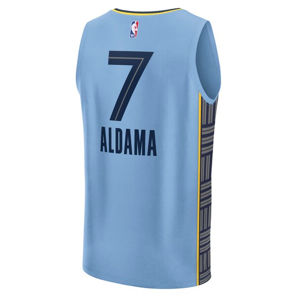 Santi Aldama Memphis Grizzlies Fast Break Replica Player Jersey - Statement Edition - Light Blue - Image 3