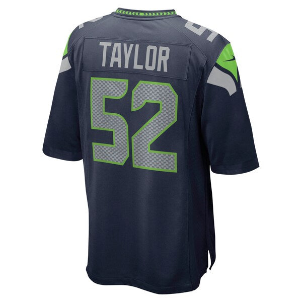 Darrell Taylor Seattle Seahawks Nike Game Jersey - College Navy - Image 3