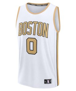 Alternative view of Jayson Tatum Boston Celtics  Youth 2025/26 City Edition Fast Break Jersey - White