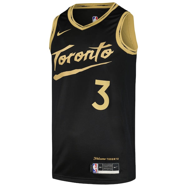 OG Anunoby Toronto Raptors Nike Swingman Player Jersey - City Edition - Black - Image 2