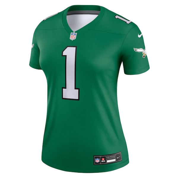 Jalen Hurts Philadelphia Eagles Nike Women's Alternate Legend Player Jersey - Kelly Green - Image 2