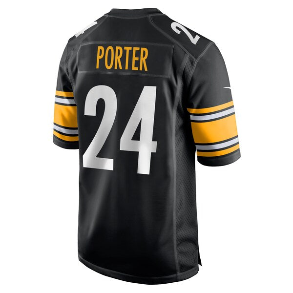 Joey Porter Jr. Pittsburgh Steelers Nike 2023 NFL Draft Pick Game Jersey - Black - Image 3