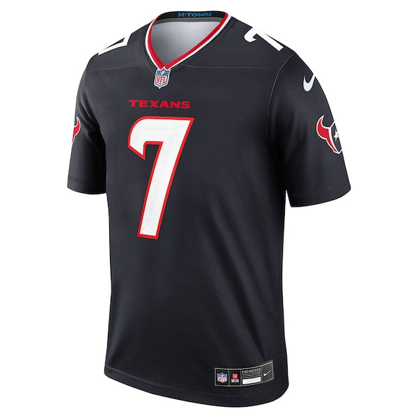 C.J. Stroud Houston Texans Nike Team Legend Player Performance Top - Navy/Red - Image 3