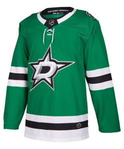 Alternative view of Dallas Stars adidas Home Authentic Blank Jersey - Kelly Green