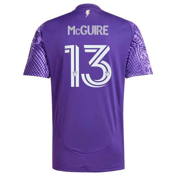 Duncan McGuire Orlando City SC adidas 2025 Perfect Storm Replica Player Jersey - Purple - Image 3