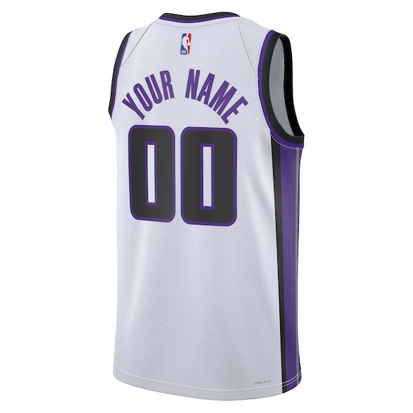Sacramento Kings Nike Unisex Swingman Custom Jersey - Association Edition - White - Image 3