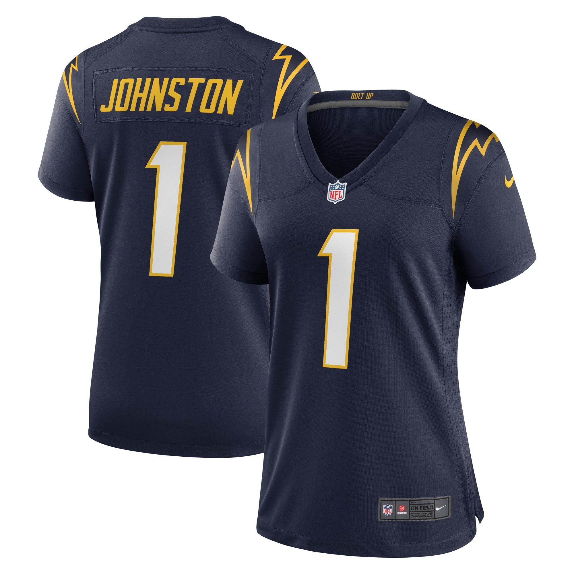 Quentin Johnston Los Angeles Chargers Nike Women's Alternate Game Jersey - Royal/Navy - Image 6