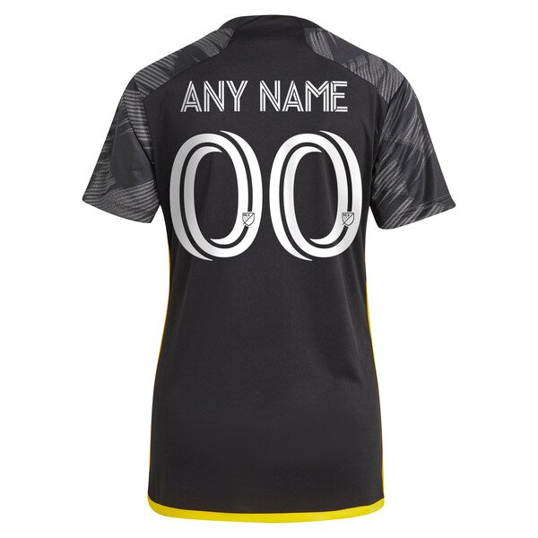 Columbus Crew adidas Women's 2024 VeloCITY Kit Replica Custom Jersey - Black - Image 3