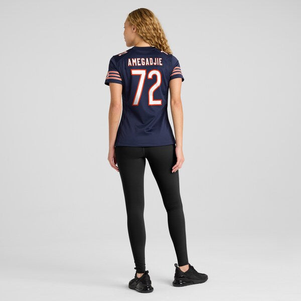 Kiran Amegadjie Chicago Bears Nike Women's Game Jersey - Navy - Image 6