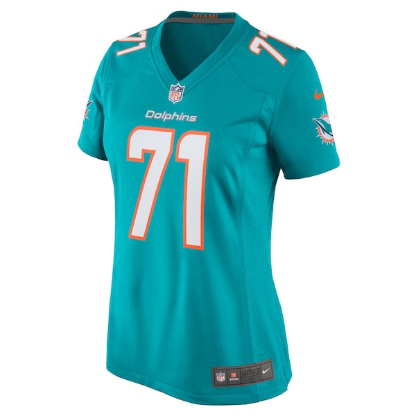 Brandon Shell Miami Dolphins Nike Women's Home Game Player Jersey - Aqua - Image 2