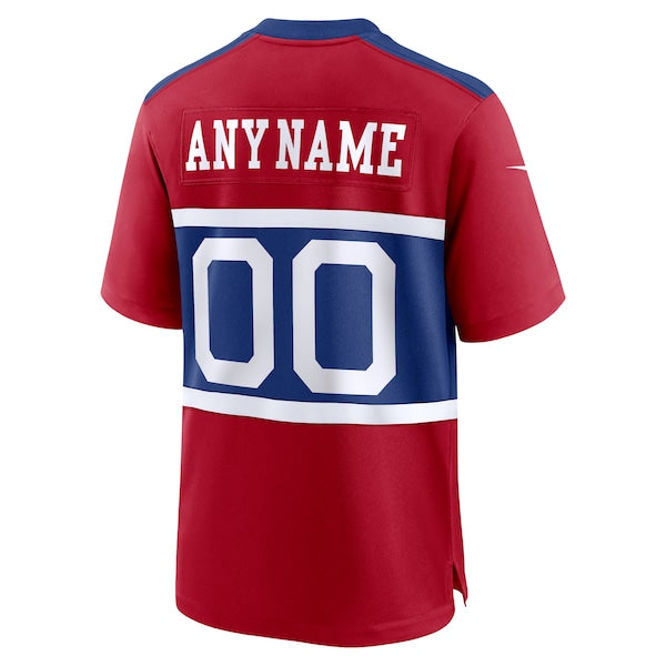 New York Giants Nike Alternate Game Custom Jersey - Century Red - Image 3