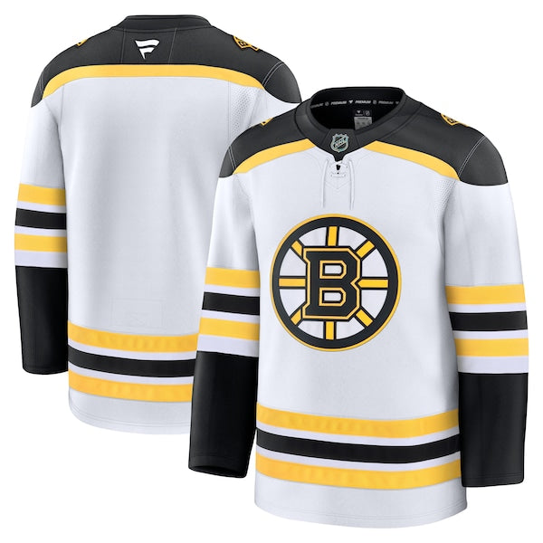 Boston Bruins Away Premium Jersey - White/Black - Image 8