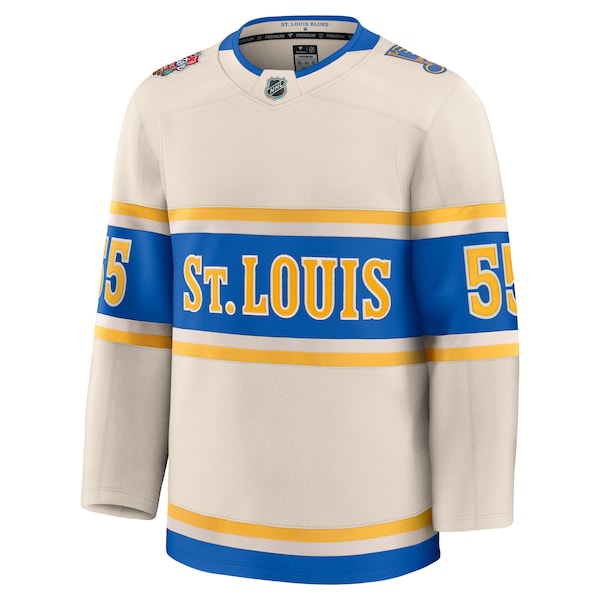 Colton Parayko St. Louis Blues 2025 NHL Winter Classic Premium Player Jersey - Cream - Image 2