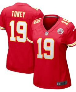 Kadarius Toney Kansas City Chiefs Nike Women's Game Player Jersey - Red