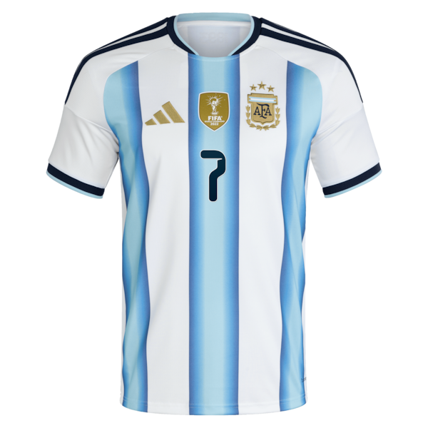 Rodrigo De Paul Argentina National Team adidas 2026 Home Replica Jersey - White - Image 2
